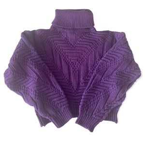 Knitted Turtleneck Ski Sweater